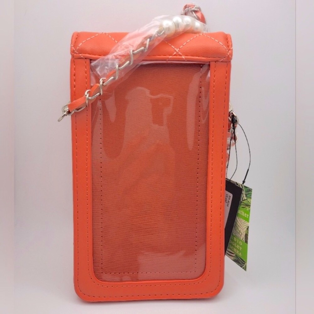 Badgley Mischka Coral Pearls Strap Phone Case Wallet Purse - Great for Cellphone - Picture 8 of 10